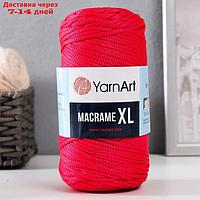 Пряжа "Macrame XL" 100% полиэстер 130м/250г (163 красный)