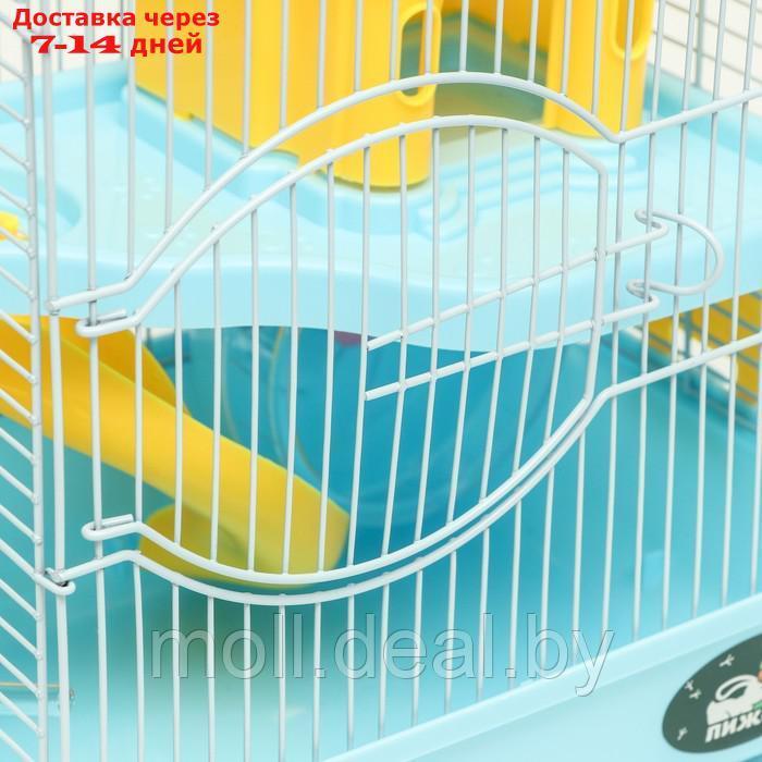 Клетка для грызунов "Пижон", укомплектованная с замком, 27 х 21 х 31 см, голубая - фото 3 - id-p216349629