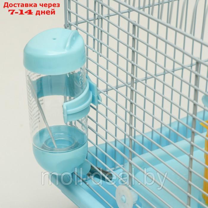 Клетка для грызунов "Пижон", укомплектованная с замком, 37 х 27 х 30 см, голубая - фото 5 - id-p216349631
