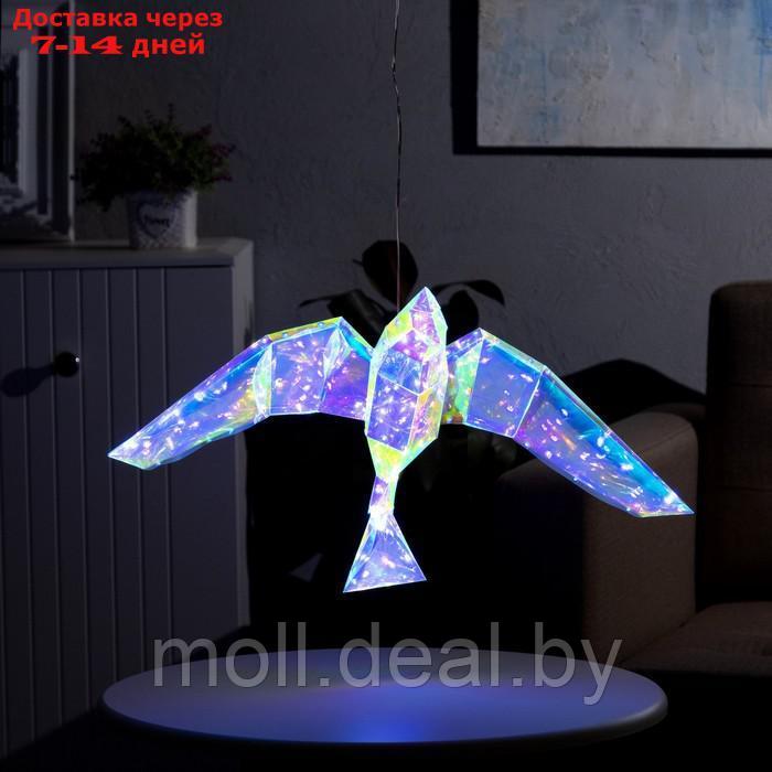 Светодиодная фигура "Птичка" 55 × 14 × 36 см, пластик, 220 В, свечение белое - фото 1 - id-p216354498