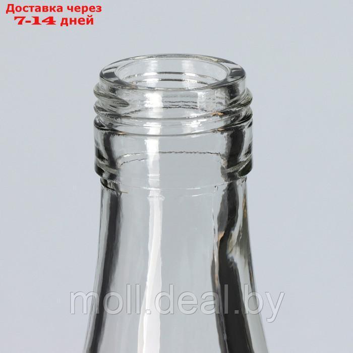 Бутылка "Чекушка", с крышкой, стеклянная, 3.25л - фото 3 - id-p216354508