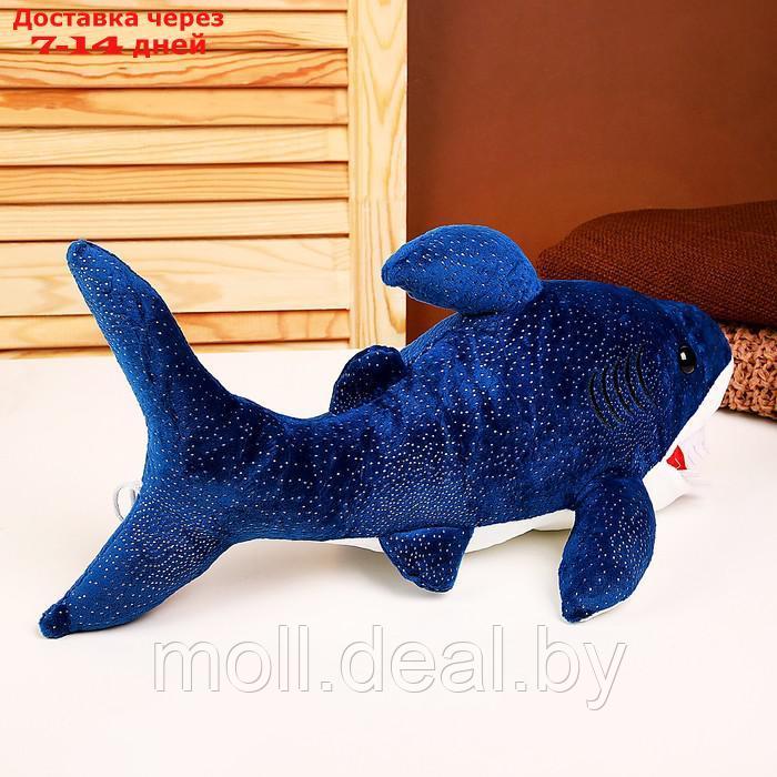 Мягкая игрушка "Акула", 40 см, цвет синий - фото 3 - id-p216353688