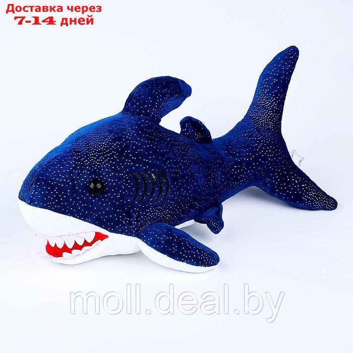 Мягкая игрушка "Акула", 40 см, цвет синий - фото 4 - id-p216353688