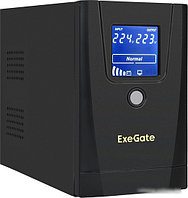 Источник бесперебойного питания ExeGate SpecialPro Smart LLB-1000.LCD.AVR.1SH.2C13.RJ.USB EX292788RUS