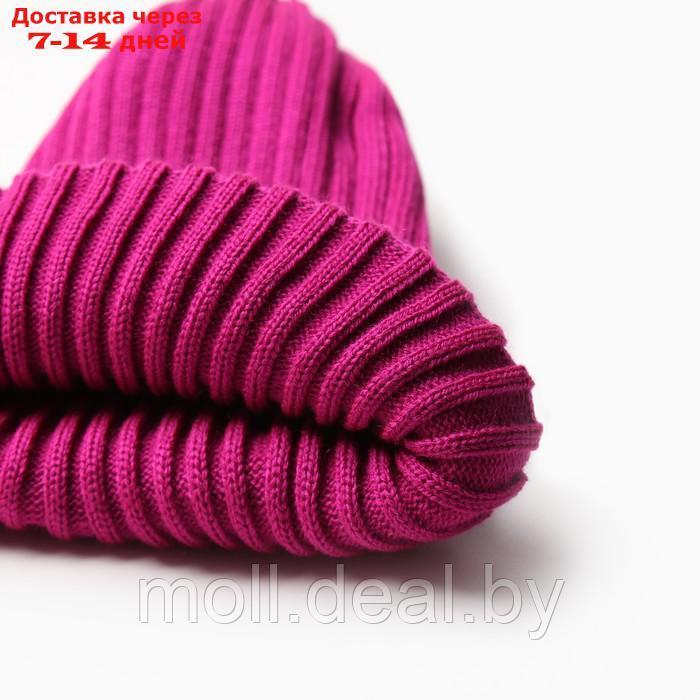 Комплект для девочки (снуд и шапка), цвет малина, размер 52-56 - фото 2 - id-p216353749