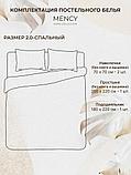 Комплект постельного белья 2-x спальный MENCY ЖАТКА Фиолетовый / простыня на резинке, фото 6