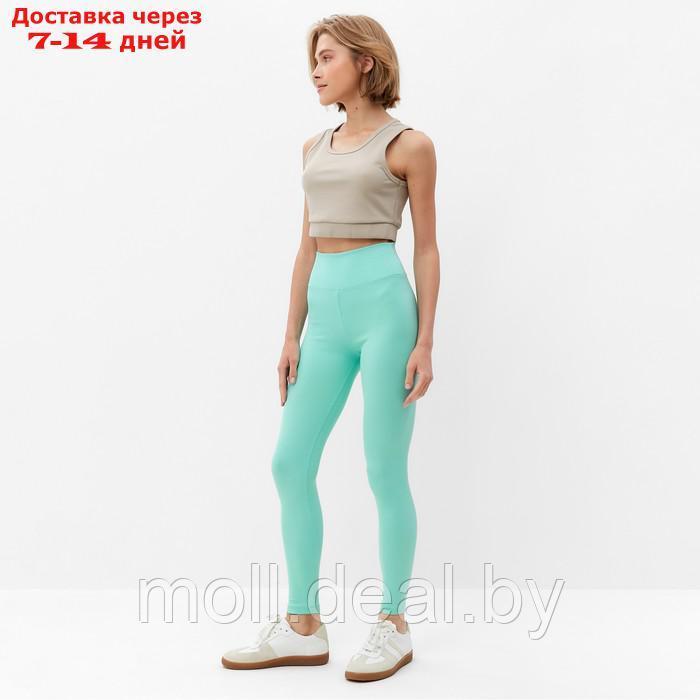Леггинсы спортивные женские MINAKU цвет светло-зеленый, размер 44 - фото 4 - id-p216354689