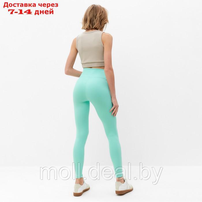 Леггинсы спортивные женские MINAKU цвет светло-зеленый, размер 44 - фото 5 - id-p216354689