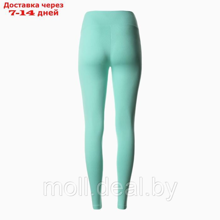 Леггинсы спортивные женские MINAKU цвет светло-зеленый, размер 46 - фото 2 - id-p216354694