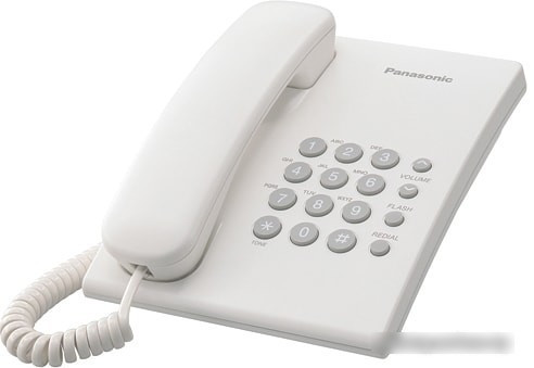 Проводной телефон Panasonic KX-TS2350RUW (белый) - фото 1 - id-p216367860