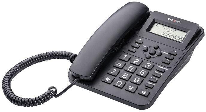 Проводной телефон TeXet TX-264 (черный) - фото 3 - id-p216367864