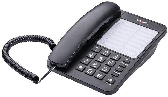 Проводной телефон TeXet TX-234 (черный) - фото 4 - id-p216367865