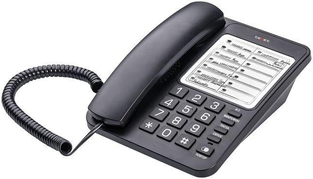 Проводной телефон TeXet TX-234 (черный) - фото 5 - id-p216367865
