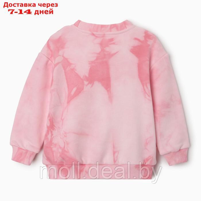 Свитшот "Тай-дай" для девочки, цвет розовый, рост 92 см - фото 6 - id-p216353836