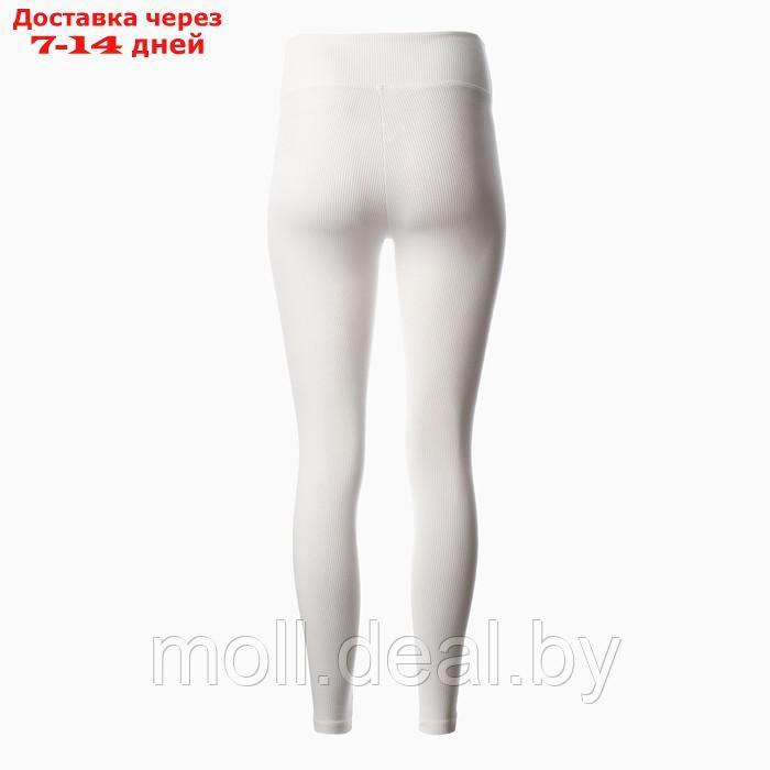 Брюки (леггинсы) спортивные женские MINAKU цвет белый, р-р 42 - фото 2 - id-p216354714