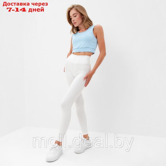 Брюки (леггинсы) спортивные женские MINAKU цвет белый, р-р 42 - фото 3 - id-p216354714