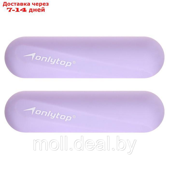 Гантели Onlytop для универсального отягощения 2 х 0,5 кг, цвет фиолетовый - фото 2 - id-p216354769
