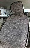 Накидки на сиденья серый лен с светлой отстрочкой / передние 2 шт., фото 5