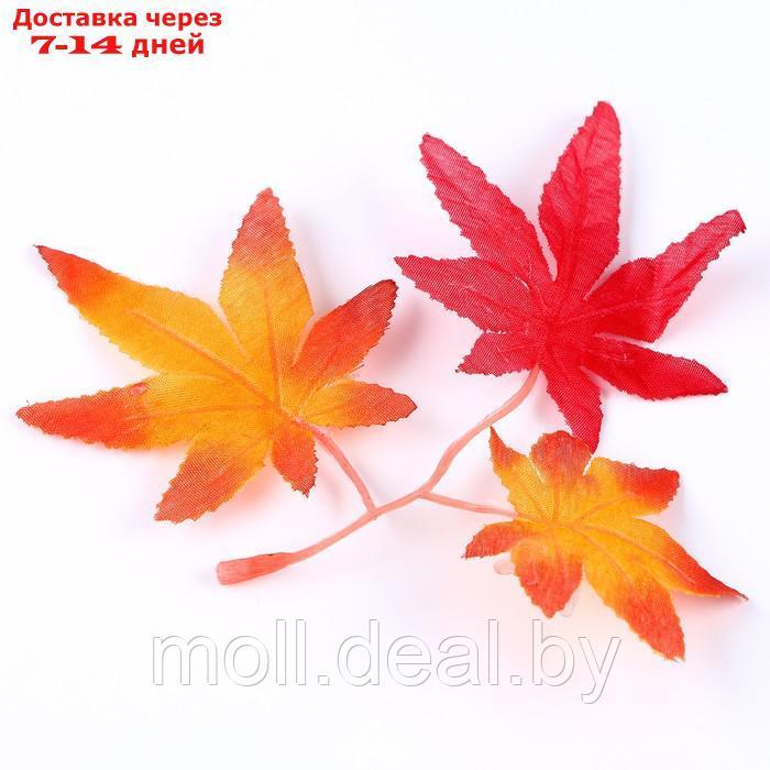 Декор "Осенняя веточка с листьями" набор 15 шт, размер 1 шт 13,5*13*0,2 см - фото 2 - id-p216354836