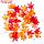 Декор "Осенняя веточка с листьями" набор 15 шт, размер 1 шт 13,5*13*0,2 см, фото 3