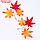 Декор "Осенняя веточка с листьями" набор 15 шт, размер 1 шт 13,5*13*0,2 см, фото 4