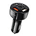 Автомобильное ЗУ BZ04 (1USB QC3.0) (3USB 2.4A) черный Borofone, фото 4