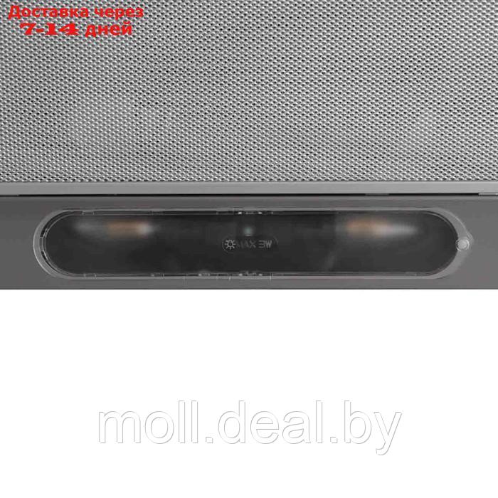 Вытяжка Indesit ISLK 66 LS X, козырьковая, 272 м3/ч, 3 скорости, 59.9. см, серебристая - фото 4 - id-p216354938