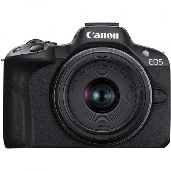 Фотоаппарат беззеркальный Canon EOS R50 Kit 18-45 IS STM Черный - фото 1 - id-p216370304