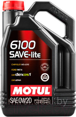 Моторное масло Motul 6100 Save-lite 0W20 / 108004 - фото 1 - id-p216372317
