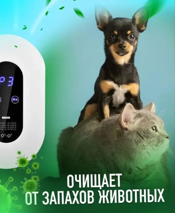 Портативный очиститель воздуха с функцией озонации и ионизации Air Purifier, 220 V (4 режима работы) / - фото 5 - id-p216372880