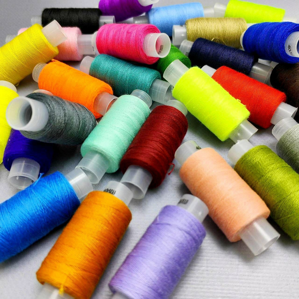 Набор ниток швейных 40 ЛШ, цвет MIX, 200 м, 30 бобин в боксе (100 полиэфир, 3 слоя) - фото 4 - id-p216372881