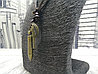 Подвеска с кулонами Крест, Медальон, Кольцо, Пуля 3.5 см (универсальная регулировка длины) Бронза, черный, фото 2