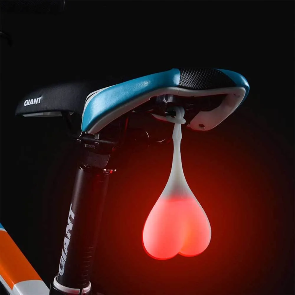 Силиконовый задний велосипедный фонарь Silicon light Бубенцы Красный - фото 4 - id-p216372894