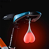 Силиконовый задний велосипедный фонарь Silicon light Бубенцы Синий, фото 4