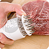 Тендерайзер /рыхлитель /стейкер / молоток для мяса / ручной размягчитель мяса, пластик, металл 20х5 см Белый, фото 5