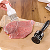Тендерайзер /рыхлитель /стейкер / молоток для мяса / ручной размягчитель мяса, пластик, металл 20х5 см Белый, фото 6