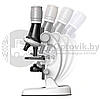 Детский набор Юный биолог Микроскоп Scientific Microscope с приборами для опыта Желтый, фото 3