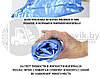 Защитные чехлы (дождевики, пончи) для обуви от дождя и грязи с подошвой цветные р-р 41-42 (XL) Синие, фото 6