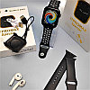 Набор Умные часы I7PROMAX Special Watch Series 8 2022   наушники (зарядный кейс, силиконовые браслеты) Розовые, фото 8