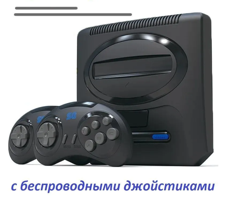 Игровая ретро - приставка SUPER DRIVE 2 MINI 16BITS с беспроводными джойстиками (2910 предустановленных игр) - фото 2 - id-p216372907