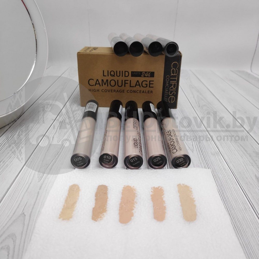 Ультрастойкий консилер для лица Catirise Liquid Camouflage, 5ml Тон 30 Creme brulee - фото 2 - id-p216374641