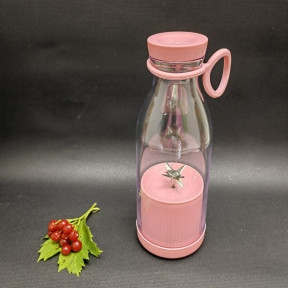 Портативный ручной бутылка-блендер для смузи Mini JuiceА-578, 420 ml Розовый - фото 1 - id-p216372915