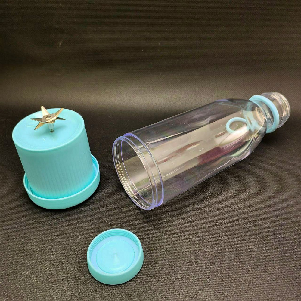 Портативный ручной бутылка-блендер для смузи Mini JuiceА-578, 420 ml Розовый - фото 6 - id-p216372915