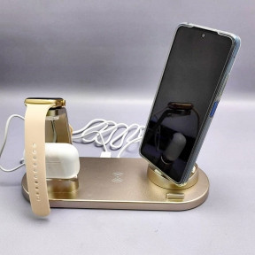 Многофункциональная зарядная ДОК-станция Multifunction charging stand 6 в 1 iPhone/Android/Micro USB - фото 1 - id-p216372918