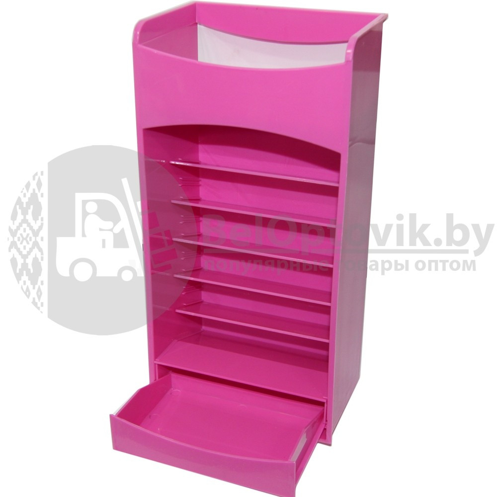 Органайзер для хранения косметики и лаков Cosmake Lipstick Nail Polish Organizer Розовый - фото 5 - id-p216374983