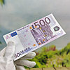 Купюры бутафорные доллары, евро, рубли (1 пачка) / Сувенирные деньги 500 Euro бутафорных (100 шт. в пачке), фото 2