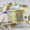 Купюры бутафорные доллары, евро, рубли (1 пачка) / Сувенирные деньги 500 Euro бутафорных (100 шт. в пачке), фото 3