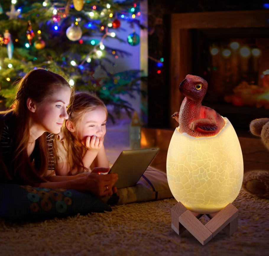 Светодиодный ночник Мезозой (лампа - ночник) 3D Динозавр игрушка с пультом управления, 16 цветов Фаброзавр - фото 8 - id-p216374852