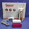 Беспроводной электрический ниточный эпилятор Geemy GM-2891 для лица, ног и шеи, фото 10