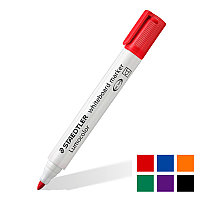 Маркеры STAEDTLER Lumocolor whiteboard 351, для доски, 2мм, красный